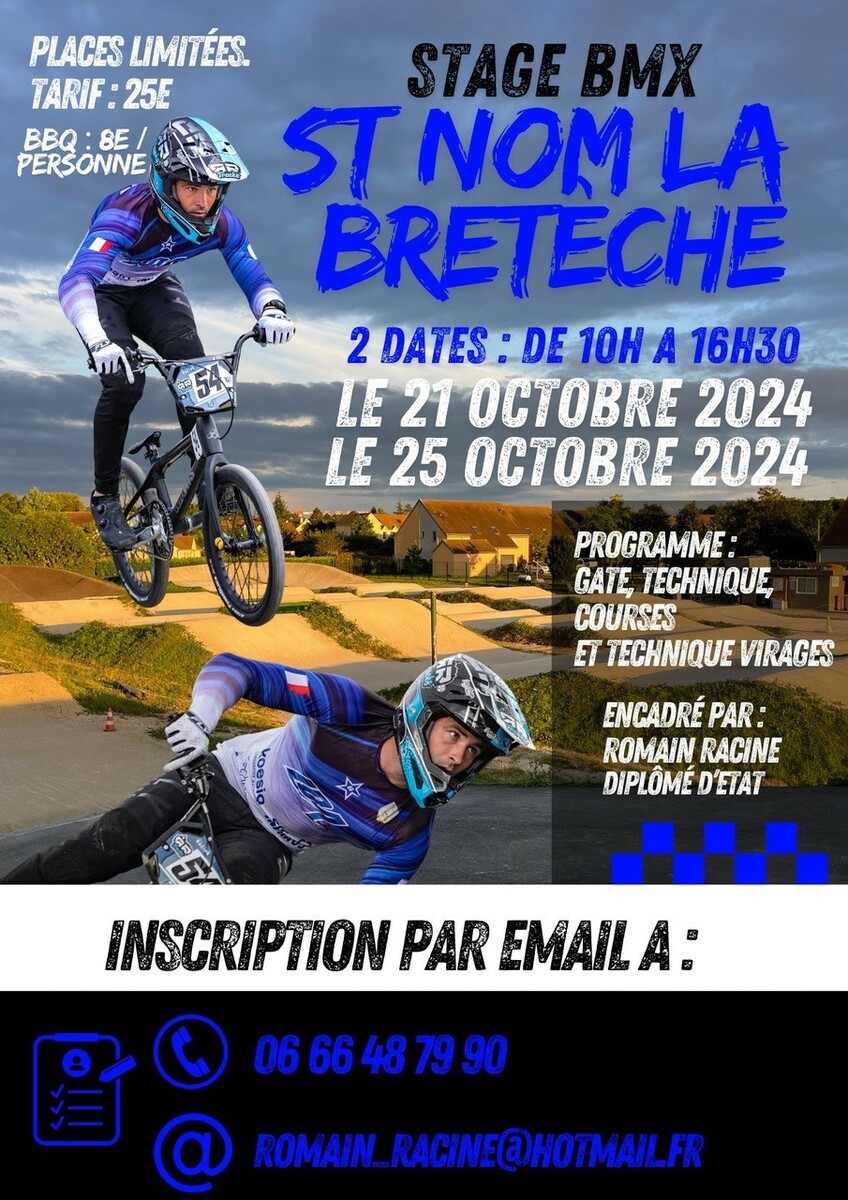 Stage BMX de perfectionnement  à la toussaint