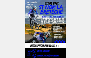 Stage BMX de perfectionnement  à la toussaint