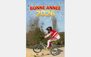 BONNE ANNÉE 2026. reprise des entrainements Samedi 3 Janvier