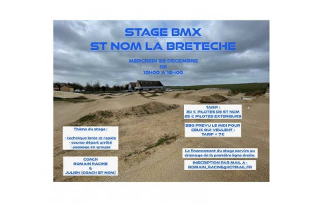 Stage à St Nom le mercredi 22 décembre de 10h à 16h